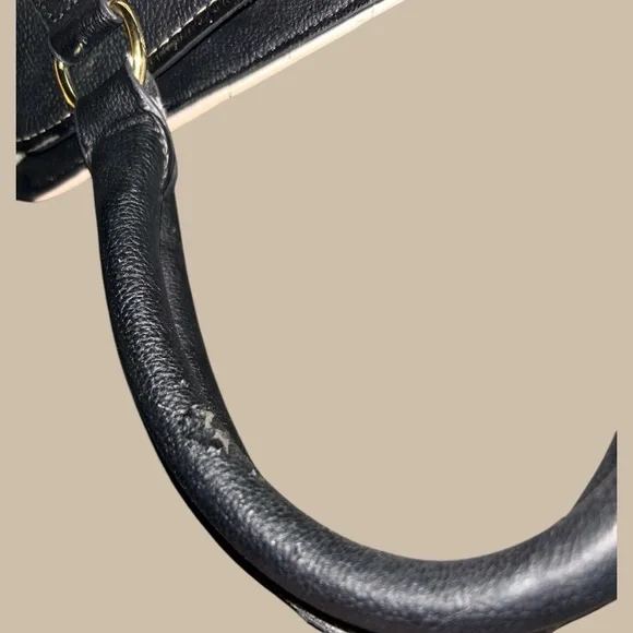 Betsey Johnson Black and Cream Quilted Handbag - Picture 10 of 11